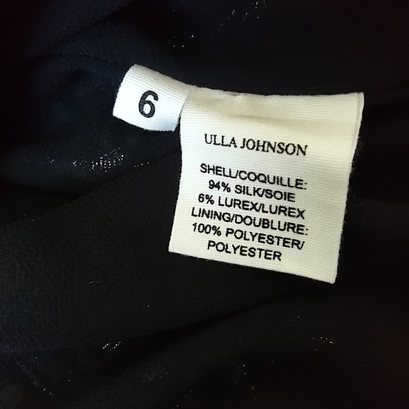 Ulla Johnson 6 Natalia silk minidress lurex shimmer - Picture 16 of 16